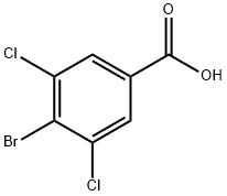 4-溴-3,5-二氯苯甲酸,117738-75-7,结构式