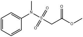 METHYL2-(N-METHYL-N-PHENYLSULFAMOYL)ACETATE, 117765-67-0, 结构式