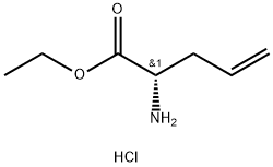 (S)-2-氨基-4-戊烯酸乙酯盐酸盐, 117770-60-2, 结构式