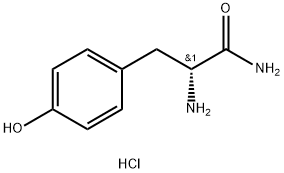 (R)-2-AMino-3-(4-hydroxyphenyl)propanaMide hydrochloride Structure