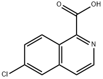 6-chloroisoquinoline-1-carboxylic acid Struktur