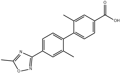 2,2'-DiMethyl-4'-(5-Methyl-1,2,4-oxadiazol-3-yl)-[1,1'-biphenyl]-4-carboxylic acid|