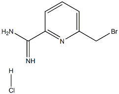 6-(BroMoMethyl)picoliniMidaMide hydrochloride Structure