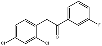 2-(2,4-二氯苯基)-1-(3-氟苯基)乙烷-1-酮, 1179892-14-8, 结构式
