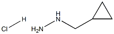 (CyclopropylMethyl)hydrazine hydrochloride Struktur