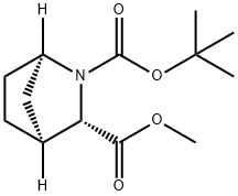 (1R,3S,4S)-2-Boc-2-aza-bicyclo[2.2.1]heptane-3-carboxylic acid Methyl ester Struktur