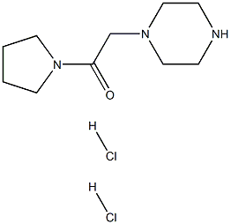 2-(Piperazin-1-yl)-1-(pyrrolidin-1-yl)ethanone dihydrochloride Struktur