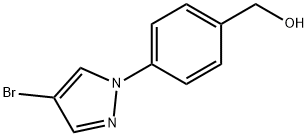 [4-(4-ブロモピラゾール-1-イル)フェニル]メタノール 化学構造式