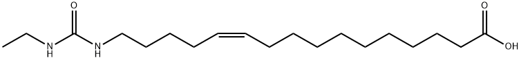 11-Hexadecenoic acid, 16-[[(ethylaMino)carbonyl]aMino]-, (11Z)- Struktur