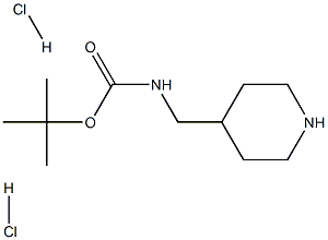 tert-Butyl (piperidin-4-ylMethyl)carbaMate dihydrochloride Structure