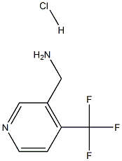 3-Pyridinemethanamine, 4-(trifluoromethyl)-, hydrochloride (1:1) Structure