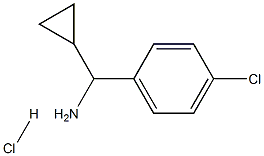 (4-クロロフェニル)(シクロプロピル)メタンアミン塩酸塩 化学構造式