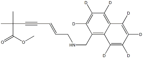 N-DESMETHYLCARBOXY TERBINAFINE-D7, METHYL ESTER Structure