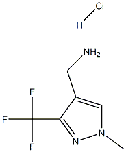 (3-(Trifluoromethyl)-1-methyl-1H-pyrazol-4-yl)methanamine hydrochloride ,97% Structure