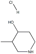 3-甲基哌啶-4-醇盐酸盐 结构式