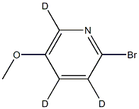 2-BroMo-5-Methoxypyridine-d3 结构式