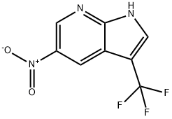 5-Nitro-3-(trifluoroMethyl)-7-azaindole, 1186501-72-3, 结构式
