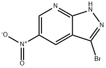 3-溴-5-硝基-1H-吡唑并〔3,4-B〕吡啶,1186608-83-2,结构式