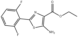 ethyl 5-aMino-2-(2,6-difluorophenyl)thiazole-4-carboxylate 结构式
