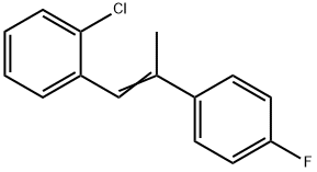 Z-2-(4-氟苯基)-1-(2-氯苯基)丙烯, 1187311-54-1, 结构式