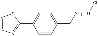(4-(Thiazol-2-yl)phenyl)MethanaMine hydrochloride Struktur