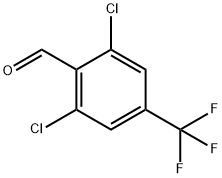 2,6-ジクロロ-4-トリフルオロメチルベンズアルデヒド 化学構造式