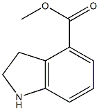 2,3-ジヒドロ-1H-インドール-4-カルボン酸メチルエステル塩酸塩 化学構造式