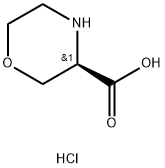 (R)-Morpholine-3-carboxylic acid HCl Structure