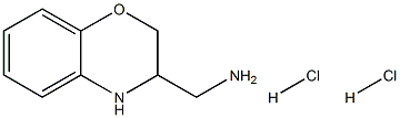 3-(氨甲基)-3,4-二氢-2H-苯并[B][1,4]噁嗪二盐酸盐, 1187930-12-6, 结构式