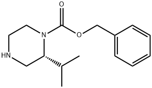 (R)-1-CBZ-2-异丙基-哌嗪, 1187931-71-0, 结构式