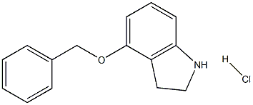 4-(benzyloxy)indoline hydrochloride Structure