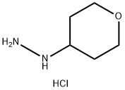 (テトラヒドロ-2H-ピラン-4-イル)ヒドラジン二塩酸塩 化学構造式