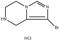 1-溴-5,6,7,8-四氢咪唑并[1,5-A]吡嗪盐酸盐 结构式