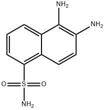 1-NAPHTHALENESULFONAMIDE, 5,6-DIAMINO- 结构式