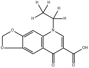 恶喹酸-D5 结构式