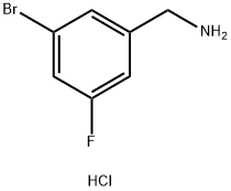 3-溴-5-氟苄基胺 盐酸盐, 1189924-80-8, 结构式