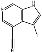 4-Cyano-3-iodo-6-azaindole Structure