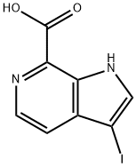 3-Iodo-6-azaindole-7-carboxylic acid Struktur