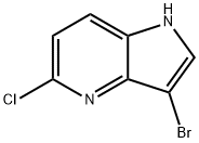 3-BroMo-5-chloro-1H-pyrrolo[3,2-b]pyridine Struktur