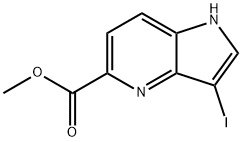 3-Iodo-4-azaindole-5-carboxylic acid Methyl ester,1190310-84-9,结构式