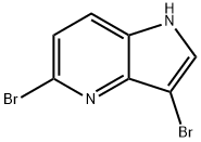 3,5-二溴-1H-吡咯并[3,2-B]吡啶, 1190311-07-9, 结构式
