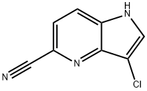 3-氯-1H-吡咯并[3,2-B]吡啶-5-甲腈, 1190311-38-6, 结构式