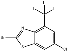 2-BroMo-6-chloro-4-trifluoroMethyl-benzothiazole Struktur