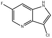 3-CHLORO-6-FLUORO-4-AZAINDOLE, 1190312-42-5, 结构式