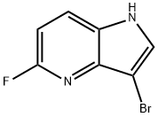 3-溴-5-氟-1H-吡咯并[3,2-B]吡啶,1190313-12-2,结构式