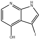 3-碘-1H-吡咯并[2,3-B]吡啶-4-醇, 1190314-37-4, 结构式