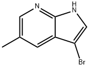 3-BROMO-5-METHYL-7-AZAINDOLE, 1190314-41-0, 结构式