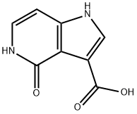 4-Hydroxy-5-azaindole-3-carboxylic acid Struktur