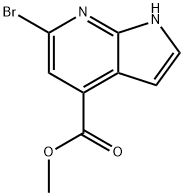 6-BroMo-7-azaindole-4-carboxylic acid Methyl ester Structure