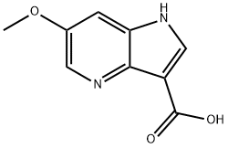 6-Methoxy-4-azaindole-3-carboxylic acid 化学構造式